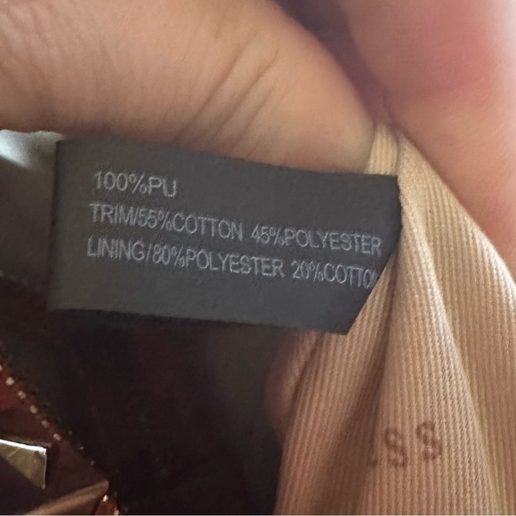 Guess Orange Satchel Top Handle Purse - Picture 16 of 16